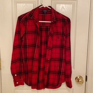 Nautica Red Plaid Shirt